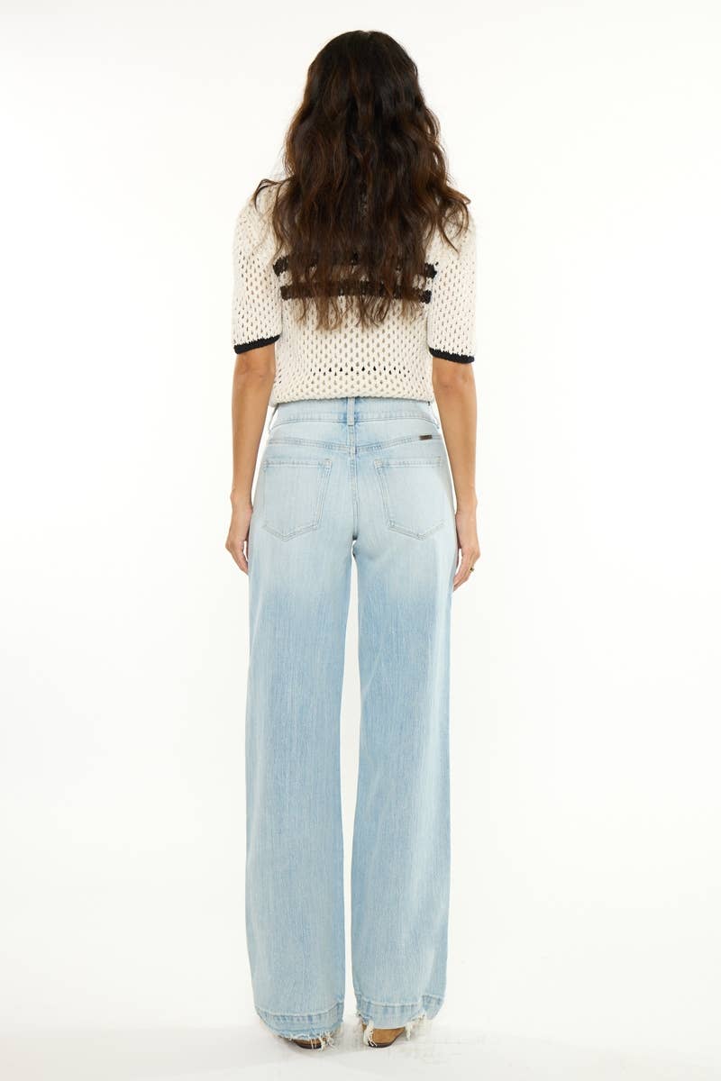 Kan Can High Rise Wide Trouser
