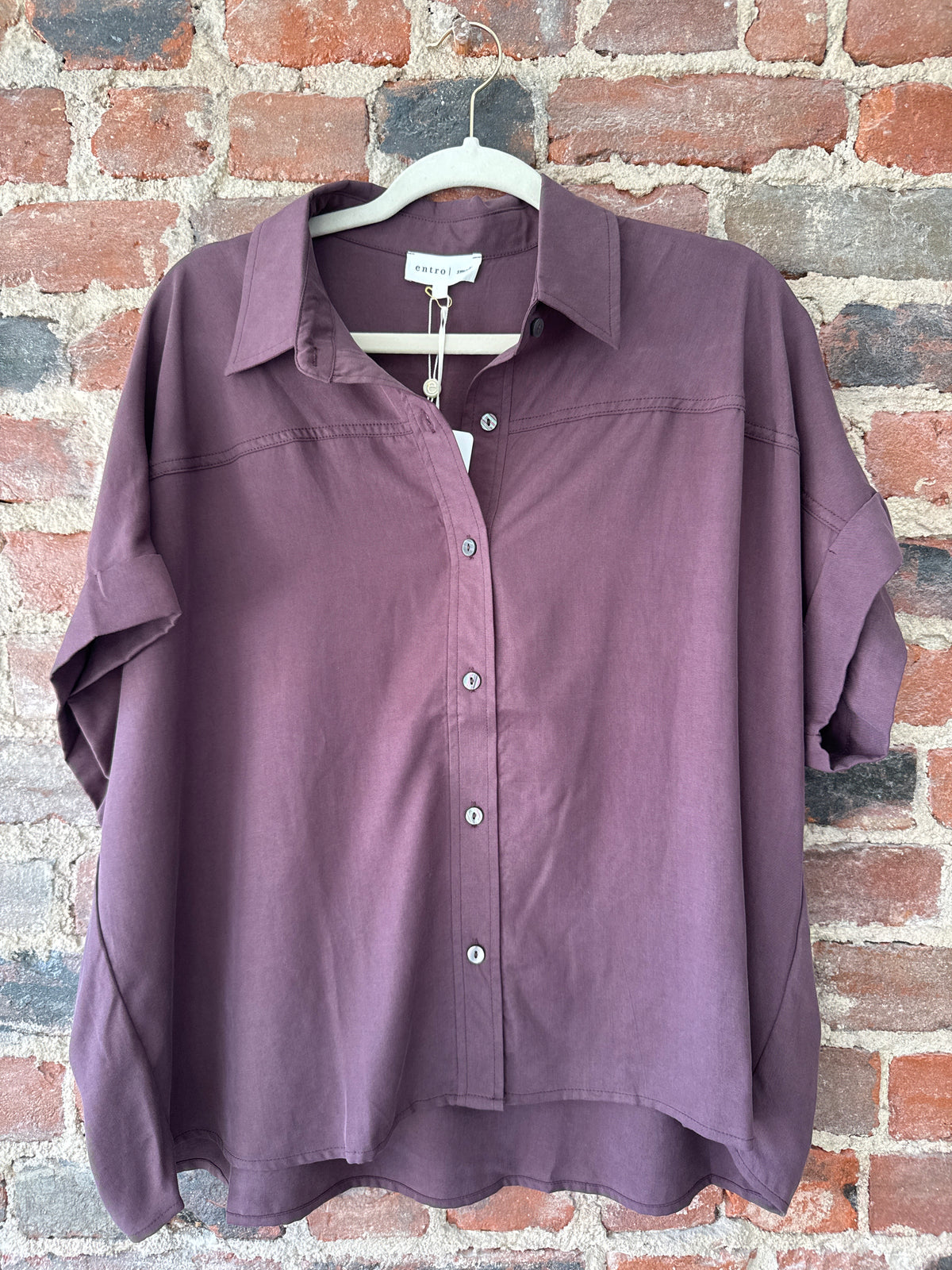 Button Down Boyfriend Top