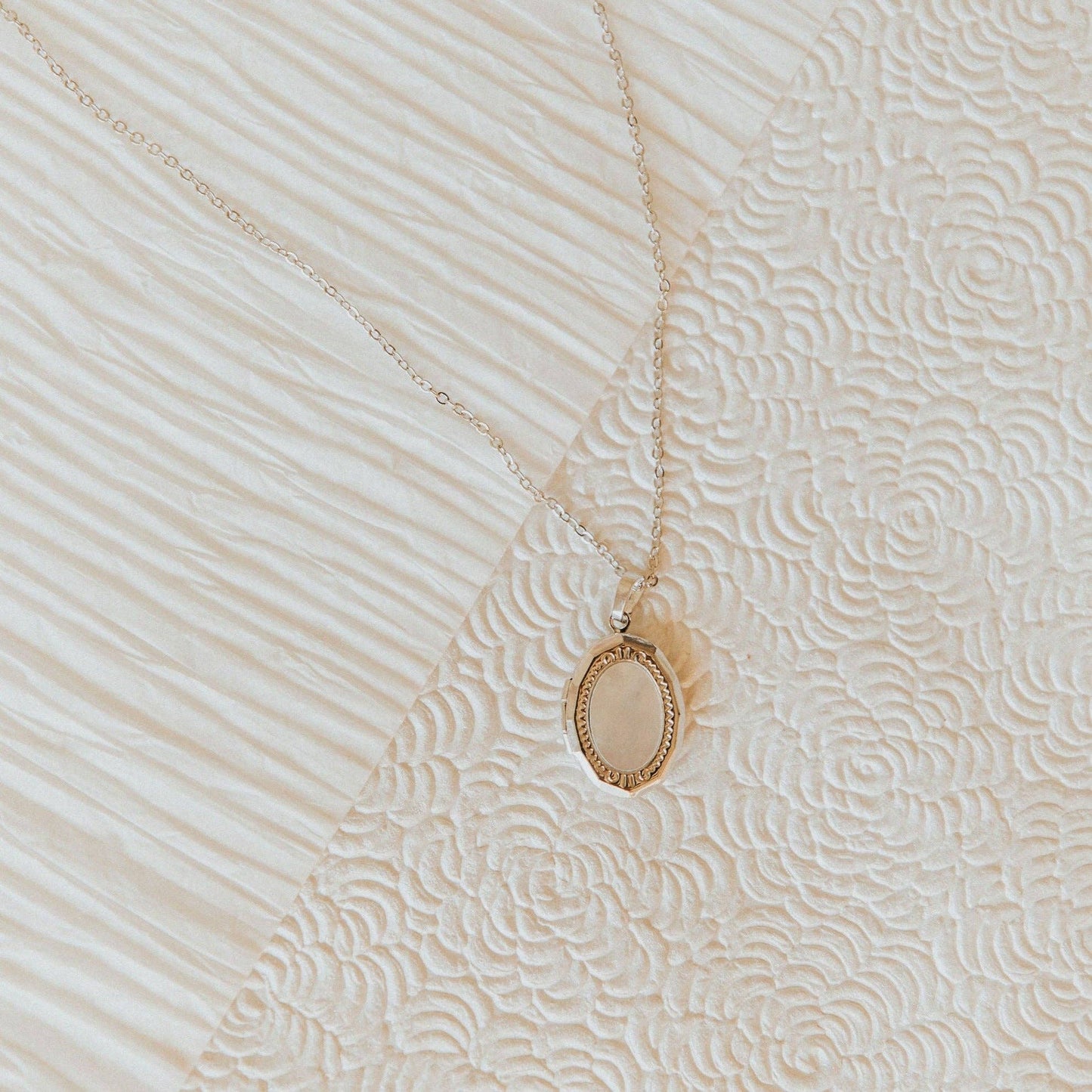 Isabelle Locket Necklace flat view