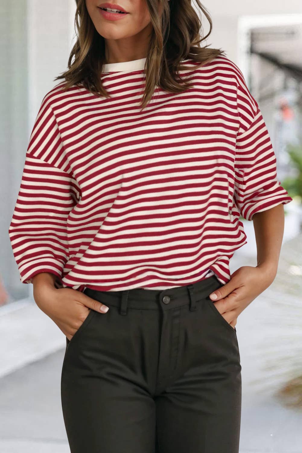 Bow_Back_Stripe_Tee front