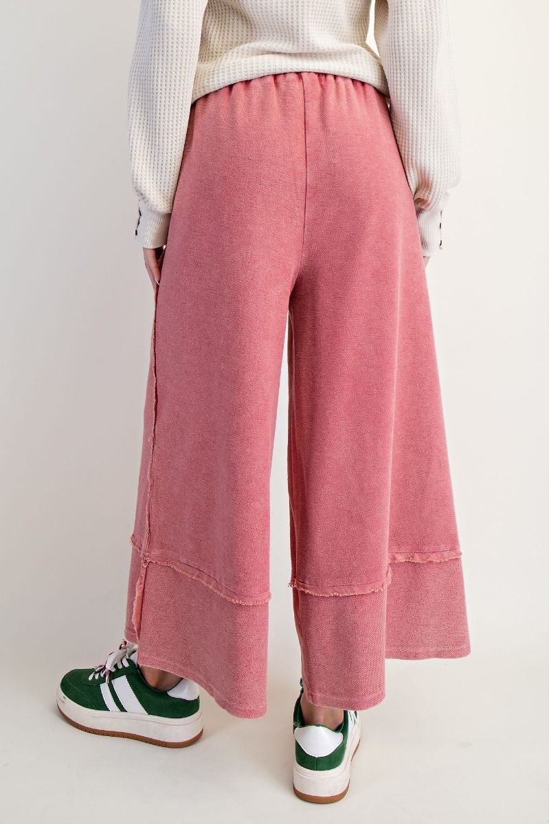 Mineral Wash Palazzo Pants back