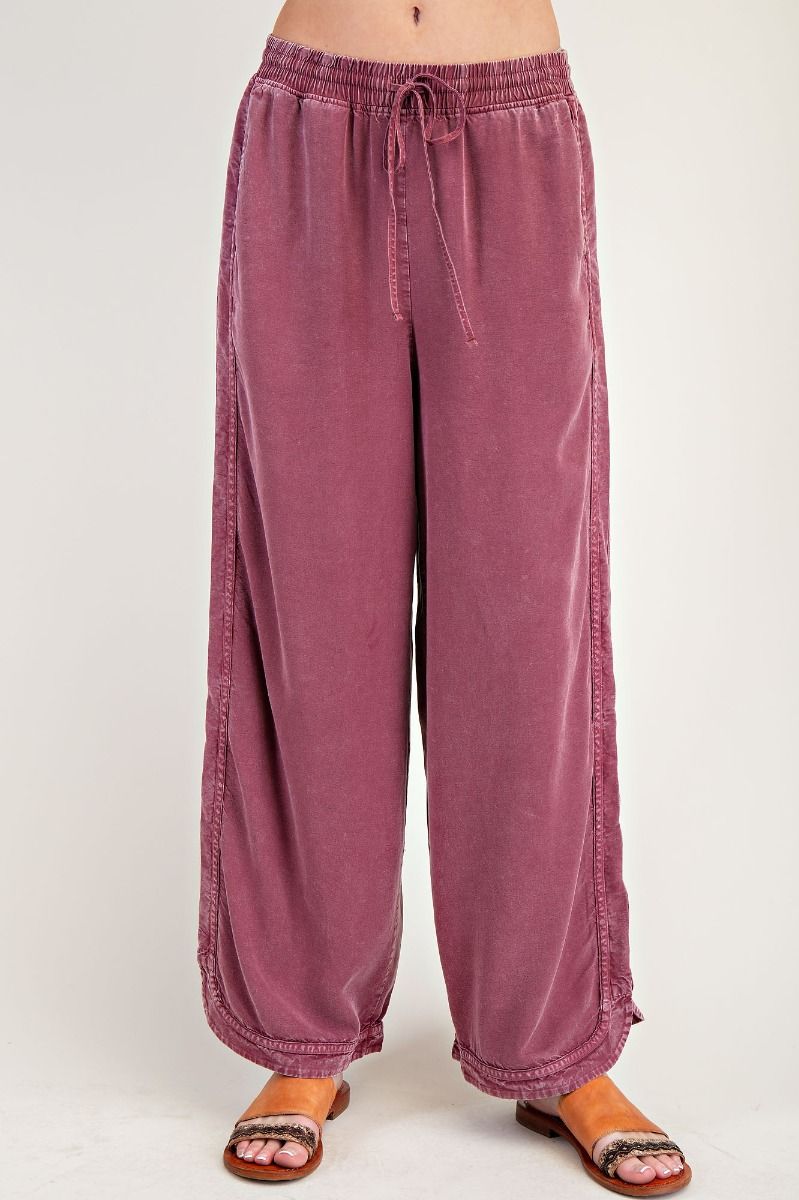 Twill Wide Leg Pant