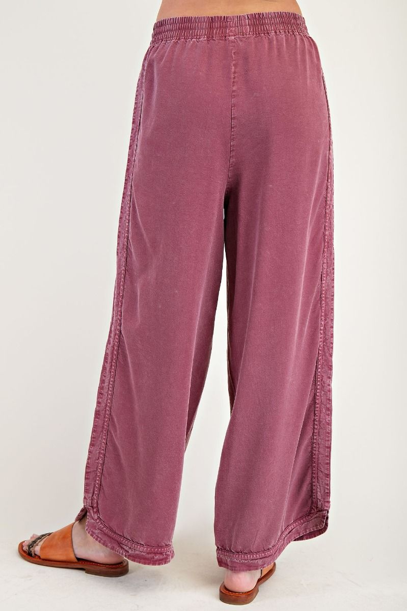 Twill Wide Leg Pant