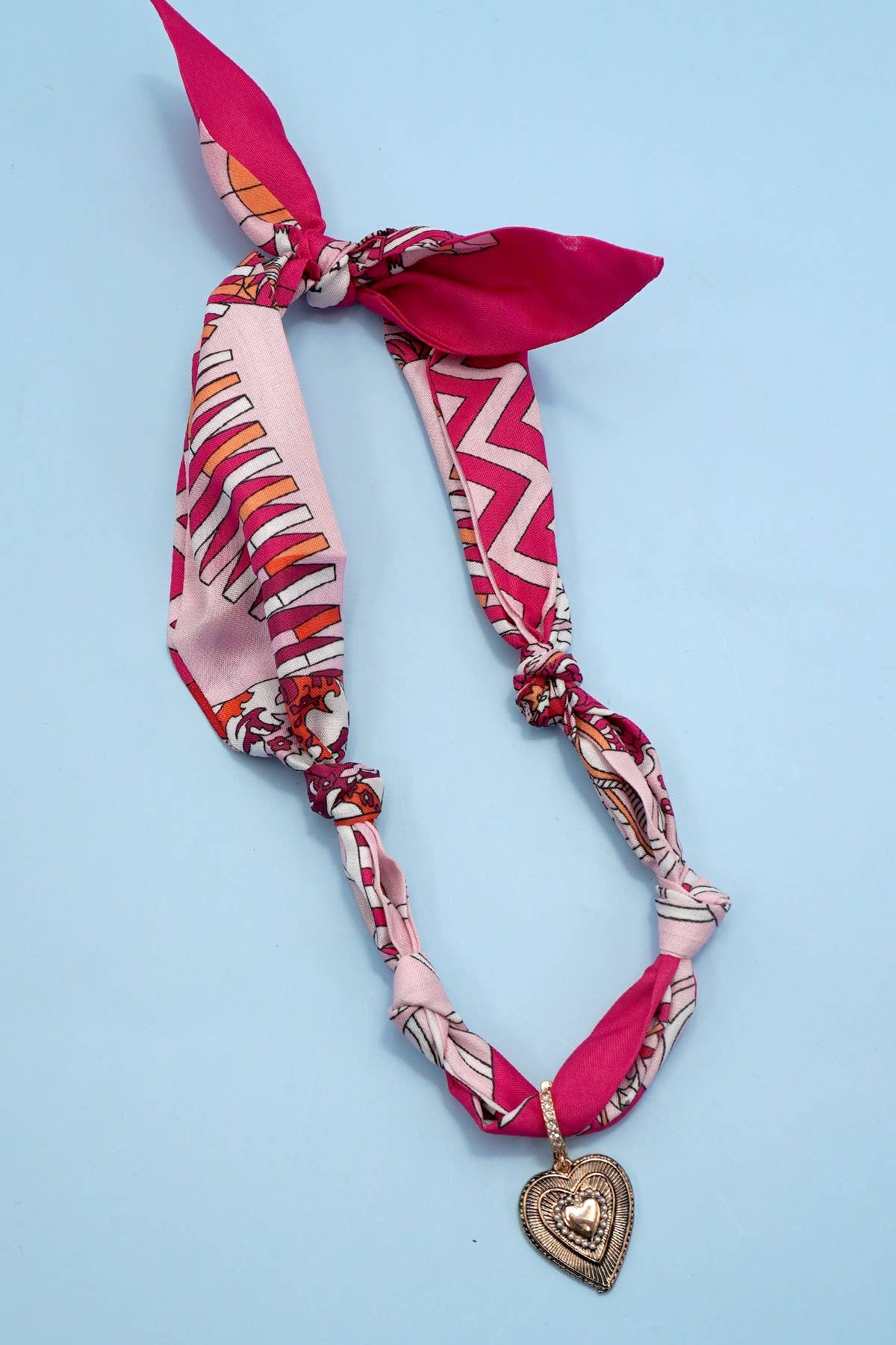 Handmade Scarf Charm Necklace