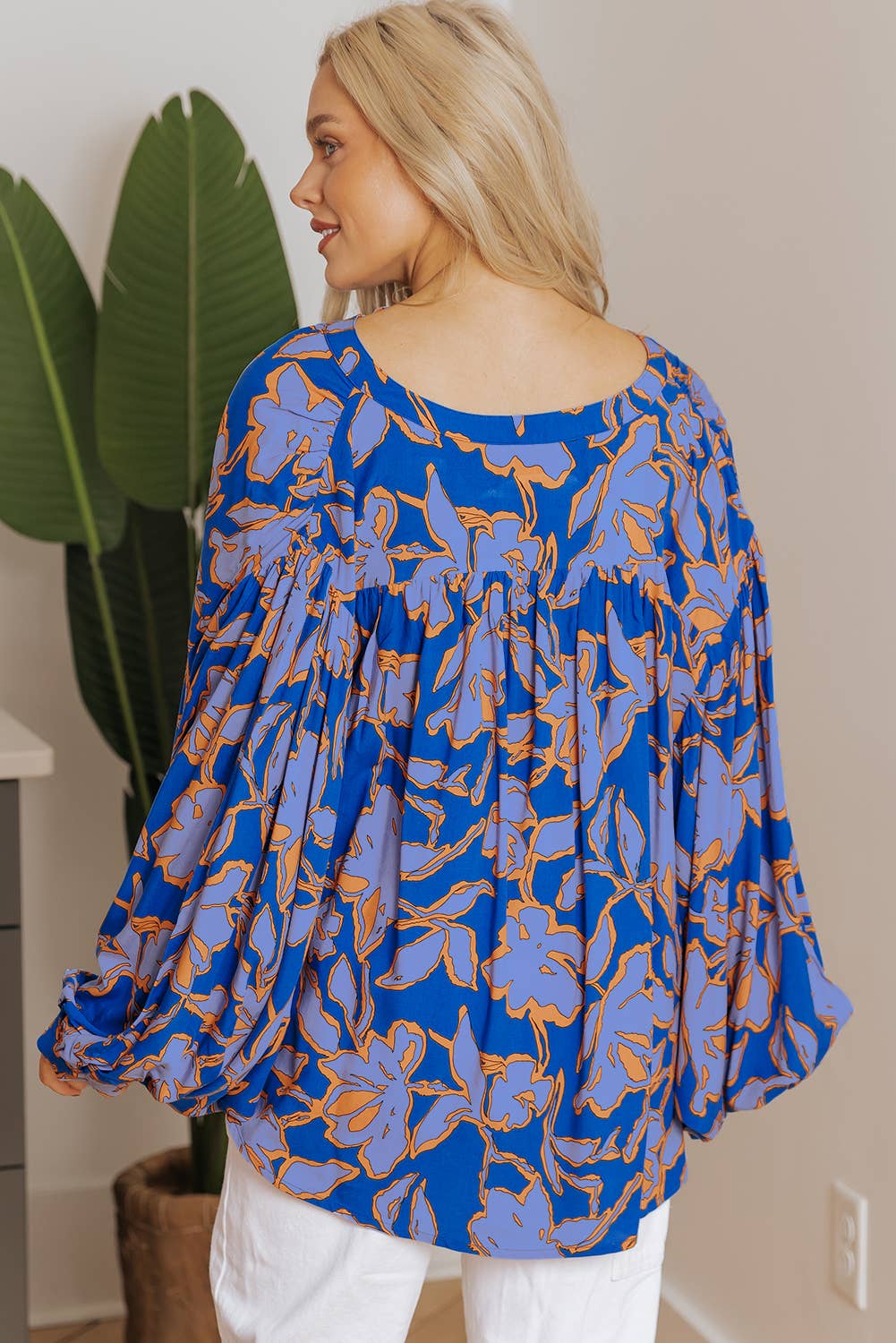 Floral Batwing Blouse