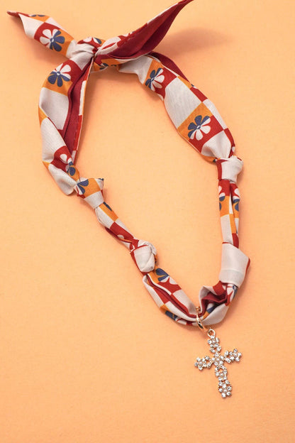 Handmade Scarf Charm Necklace