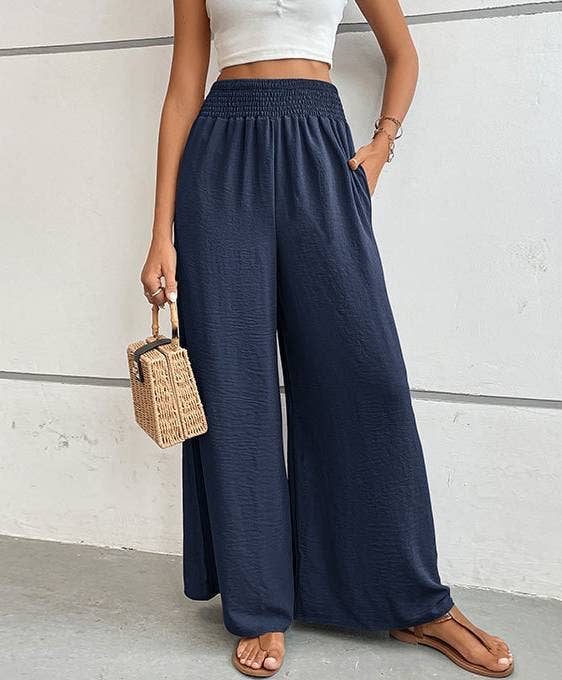 Simple Flared Wide Leg Pants