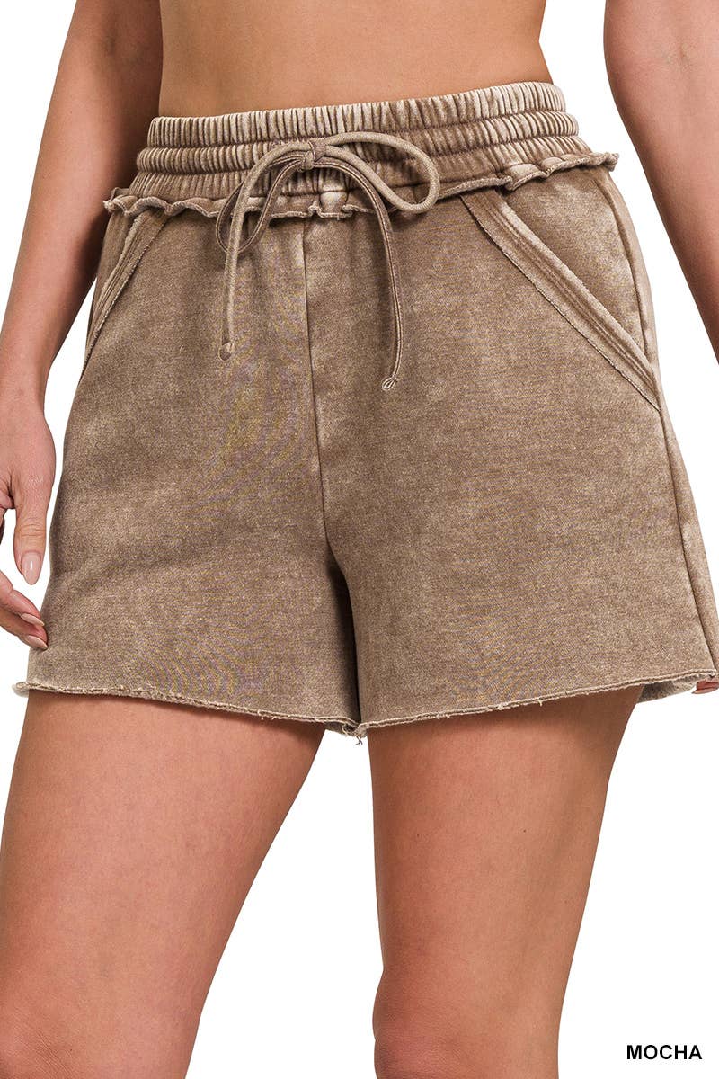 Zenana Drawstring Shorts