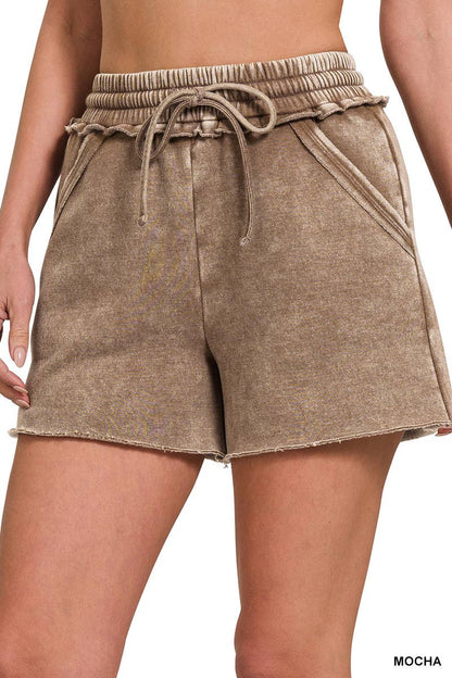 Zenana Drawstring Shorts