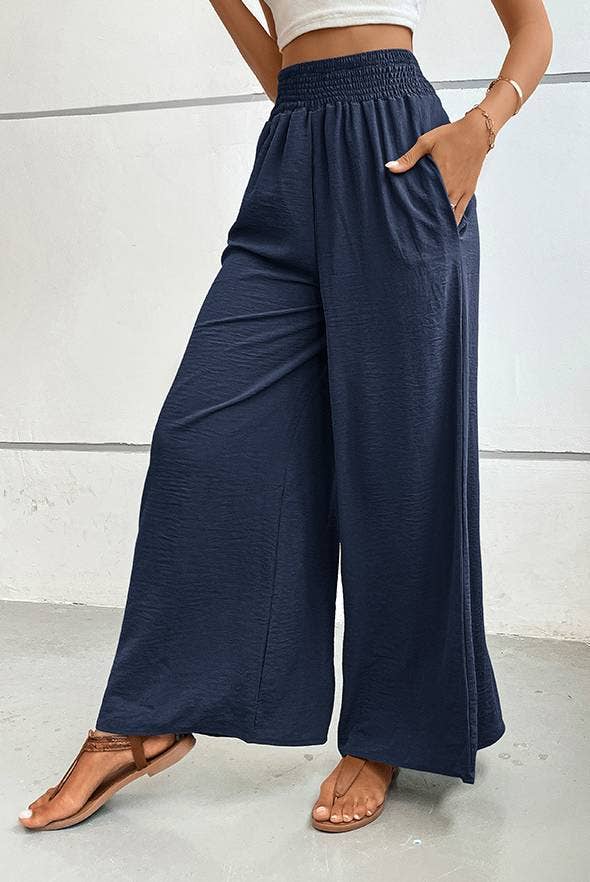 Simple Flared Wide Leg Pants