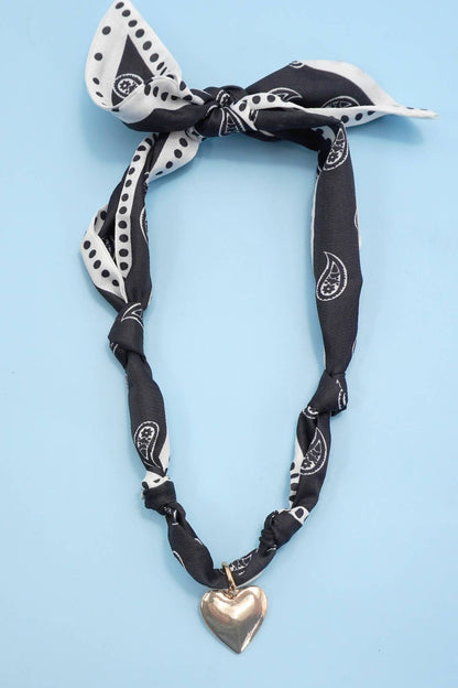 Handmade Scarf Charm Necklace
