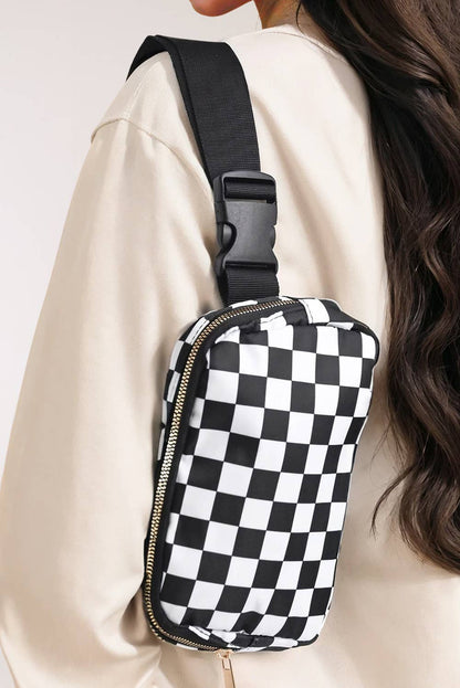 Checkered Crossbody Bag