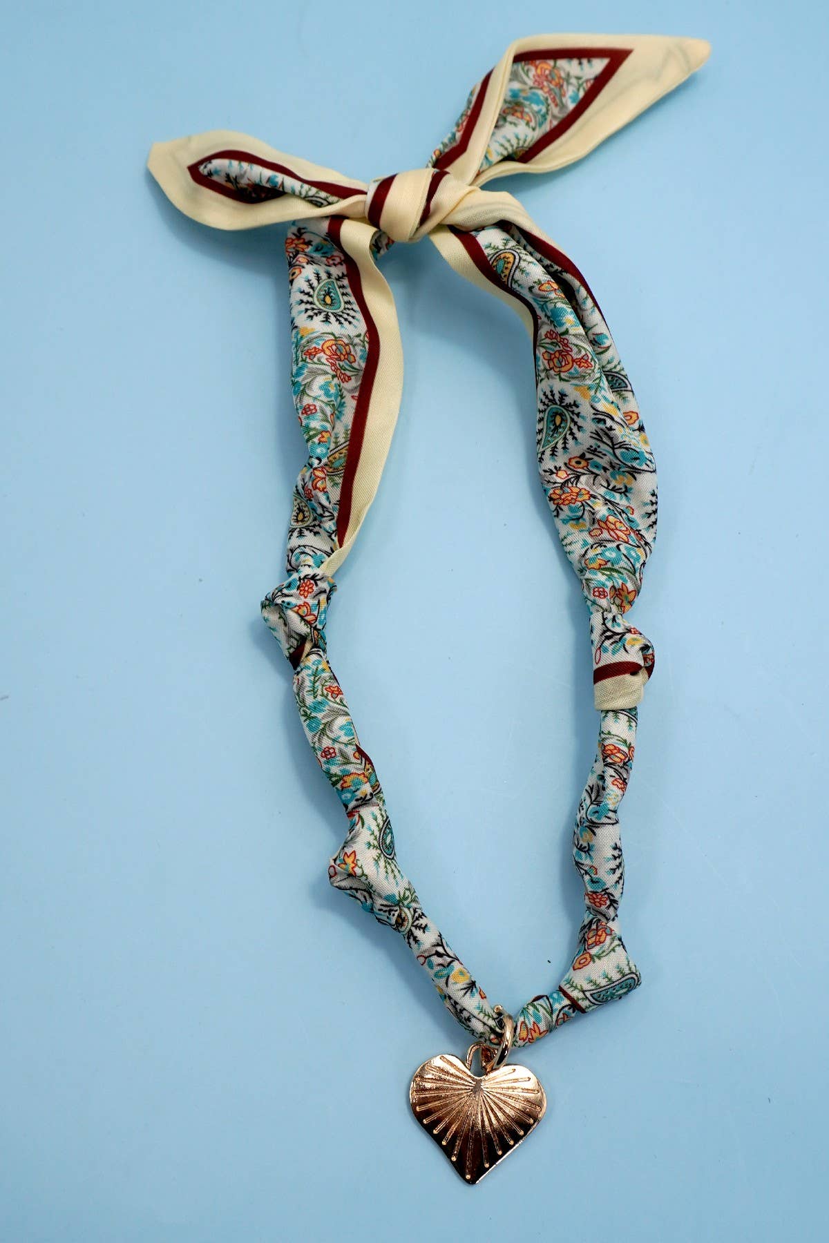 Handmade Scarf Charm Necklace