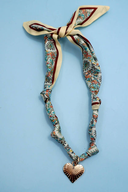 Handmade Scarf Charm Necklace