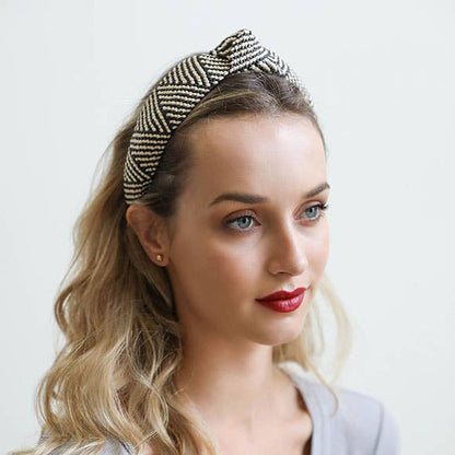 Bohemian Straw Rattan Knotted Headband