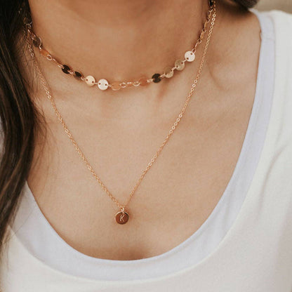 Chloe Gold Filled Coin Necklace