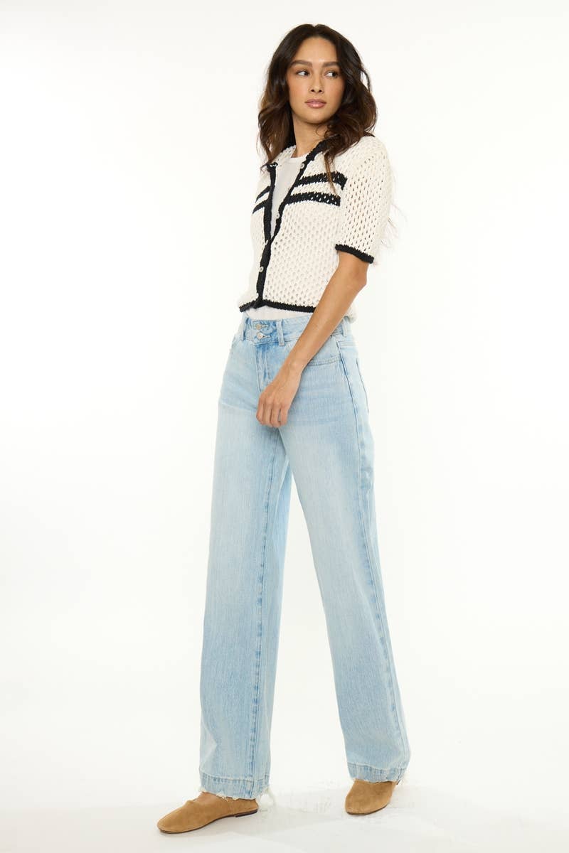 Kan Can High Rise Wide Trouser