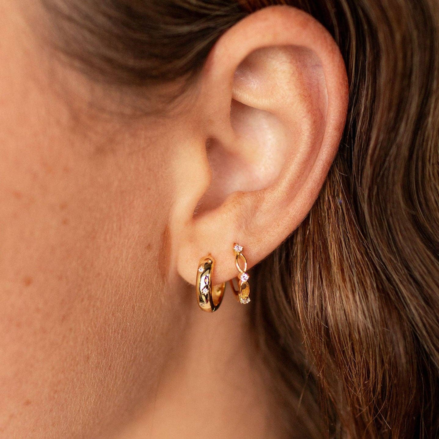 Charli Polka Dot Hoops