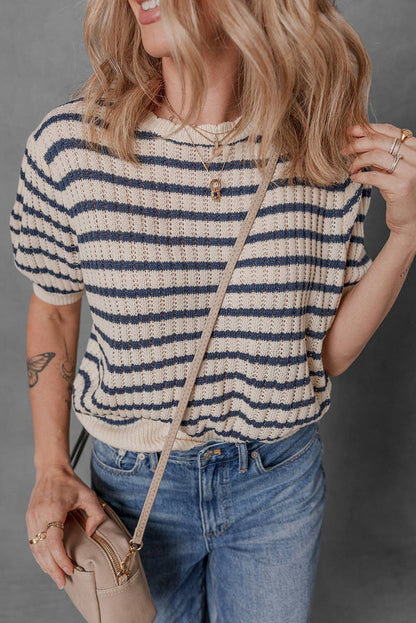 Crew Striped Sweater T Shirt
