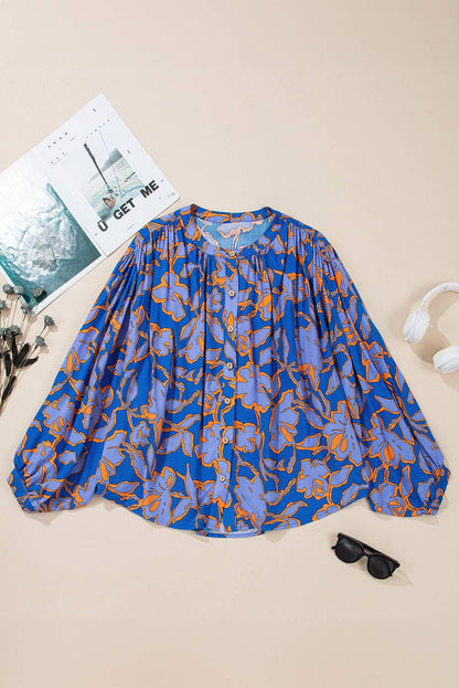 Floral Batwing Blouse