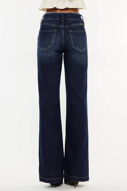 Kan Can High Rise Wide Flare Jeans