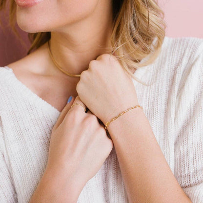 Madeline Gold Filled Paperclip Bracelet