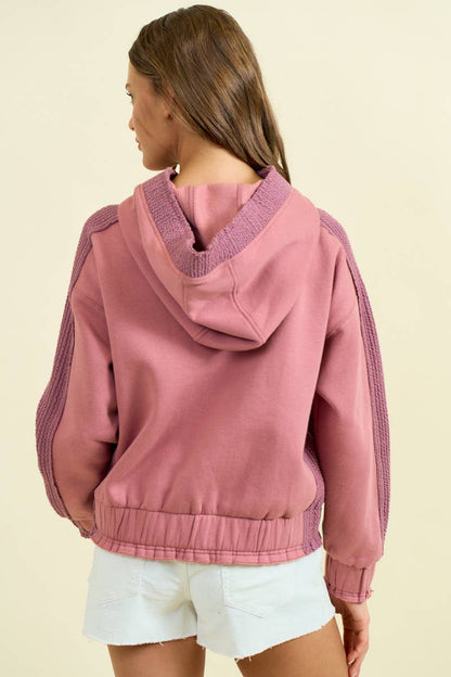 Mix Media Block Sweatshirt