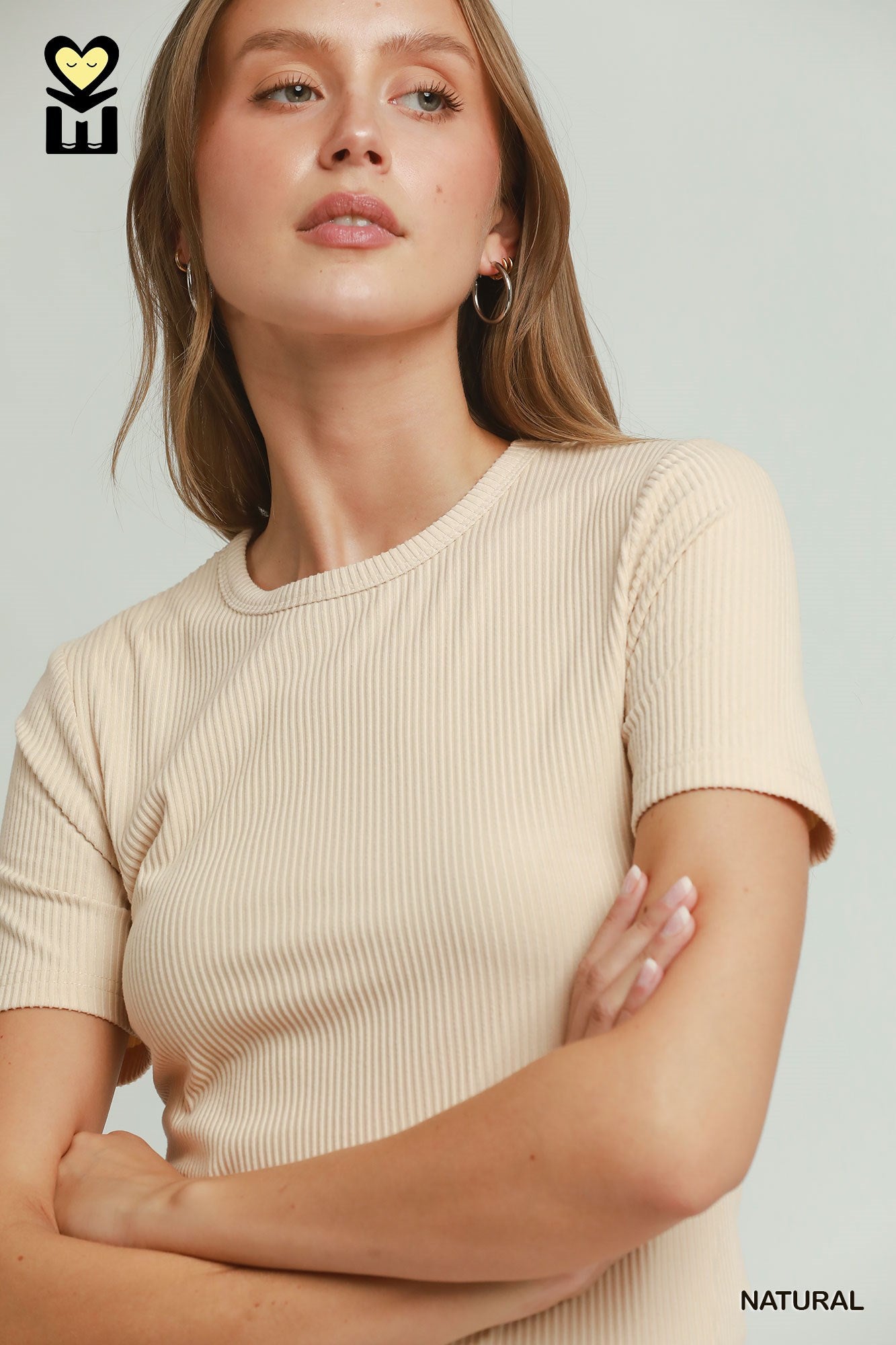 Brushed Rib Tee