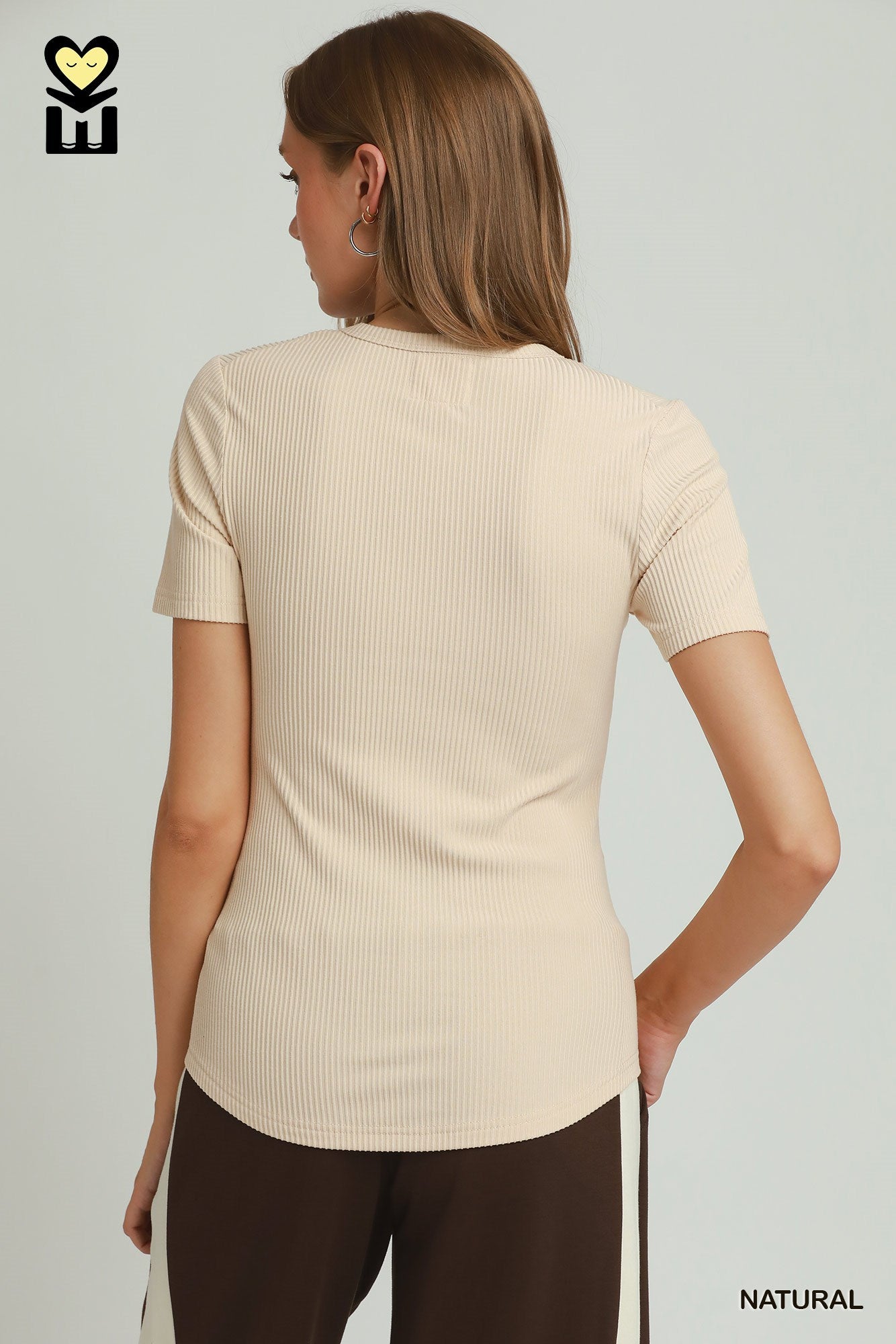 Brushed Rib Tee