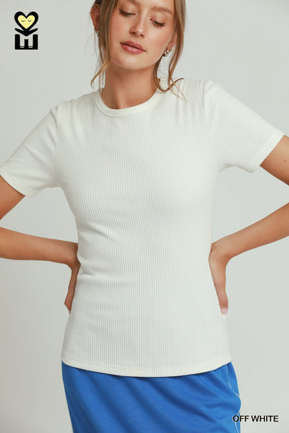Brushed Rib Tee