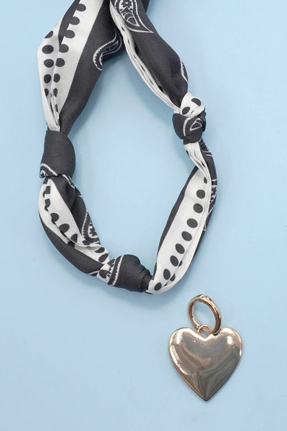 Handmade Scarf Charm Necklace