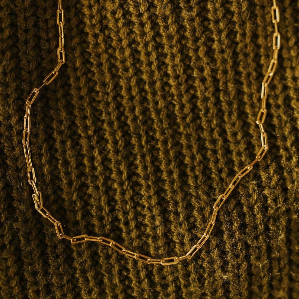 Madeline Gold Filled Paperclip Necklace