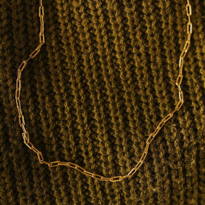 Madeline Gold Filled Paperclip Necklace