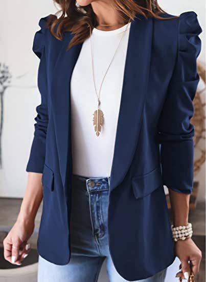Ruffle Blazer