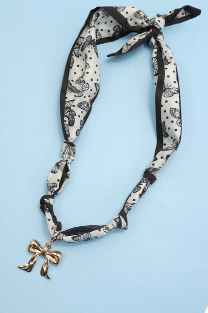 Handmade Scarf Charm Necklace