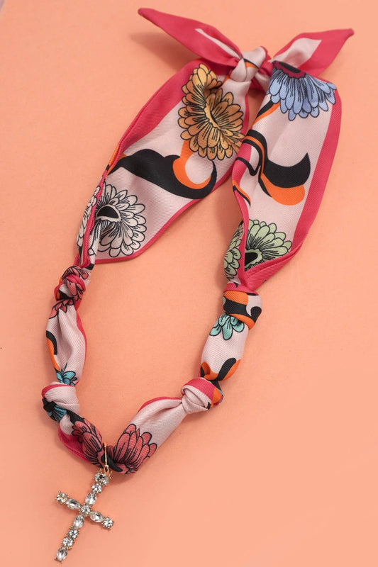 Handmade Scarf Charm Necklace