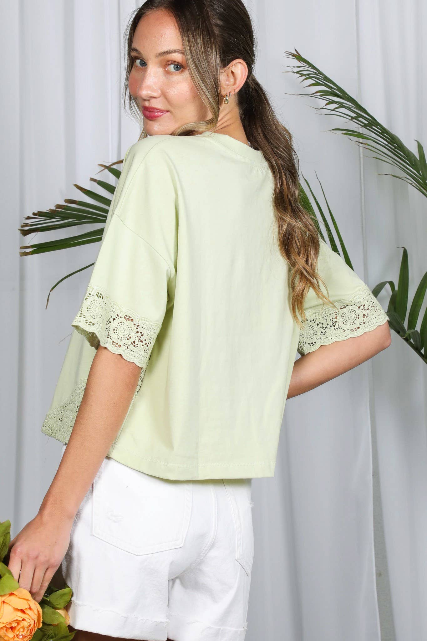 Crochet Sleeve Top