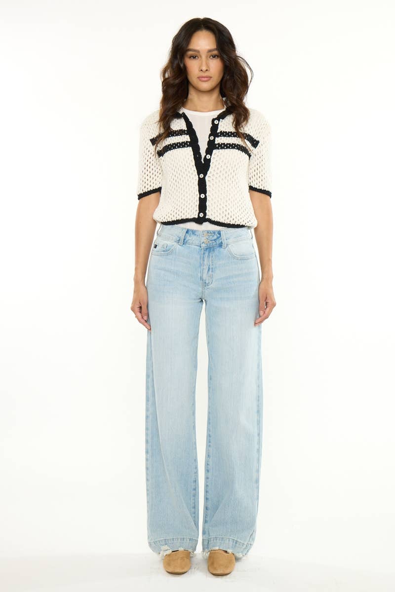 Kan Can High Rise Wide Trouser