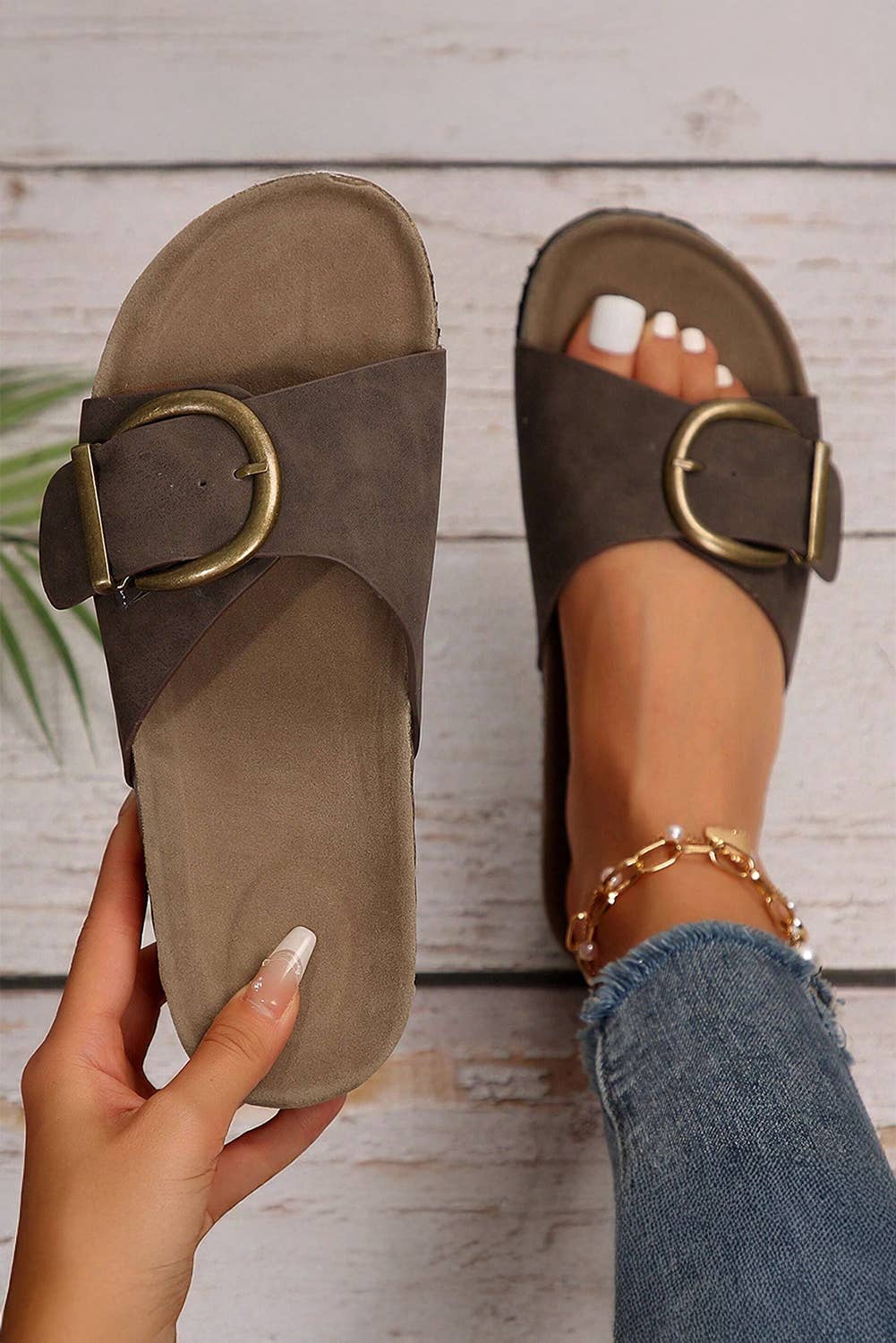 Buckle Sandal Slides