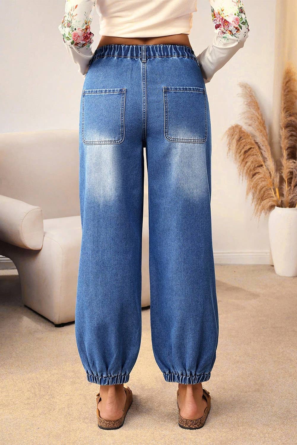 Tapered Bottom Jeans