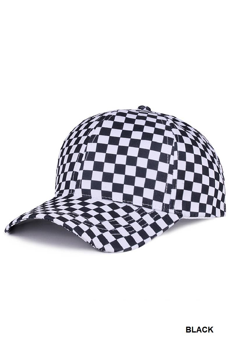 Checkered Baseball Cap