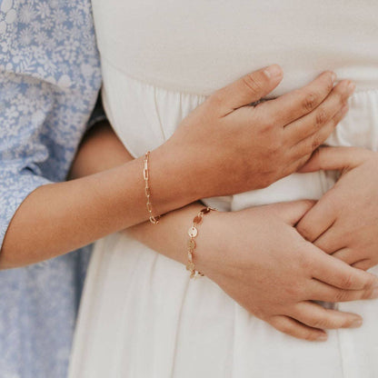 Chloe Gold Filled Coin Bracelet model 2