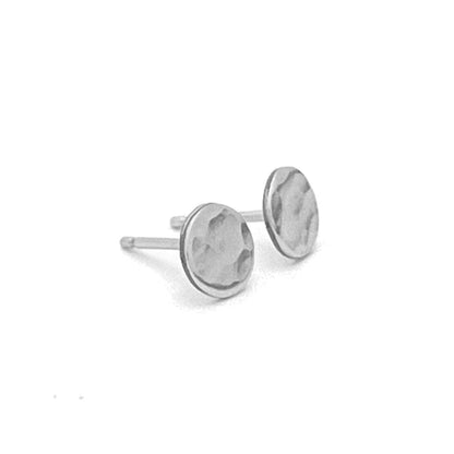 Circle Stud Earrings silver
