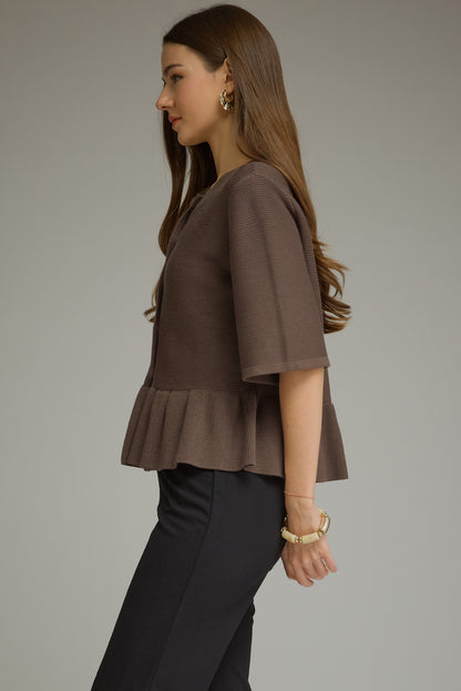 Sweater Peplum Top