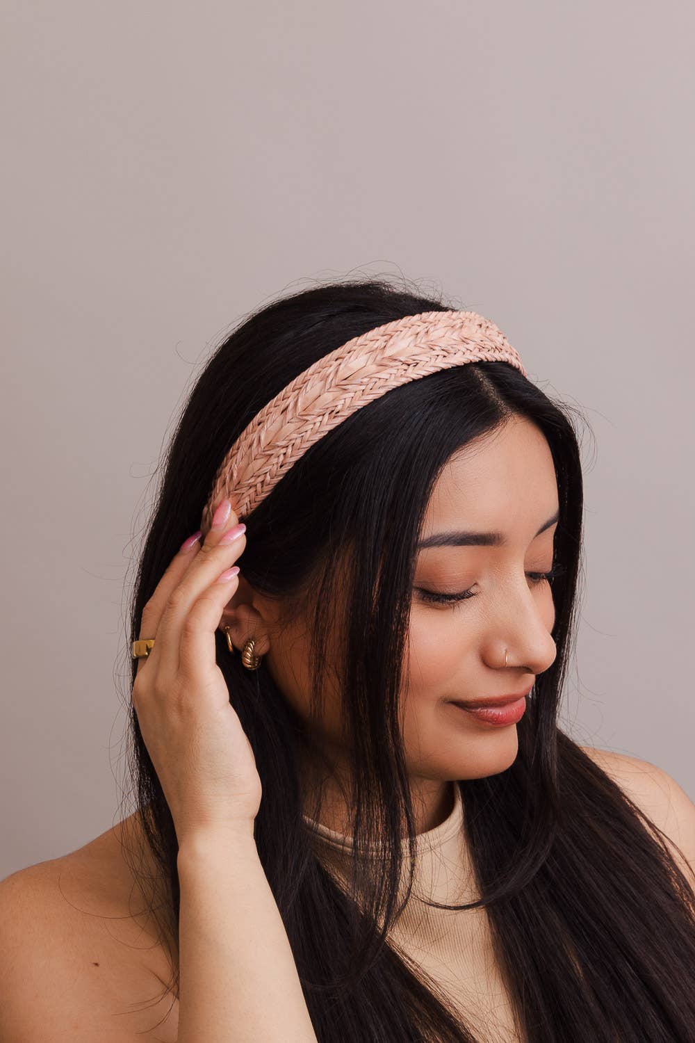 Leather Patterned Headband