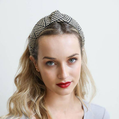 Bohemian Straw Rattan Knotted Headband