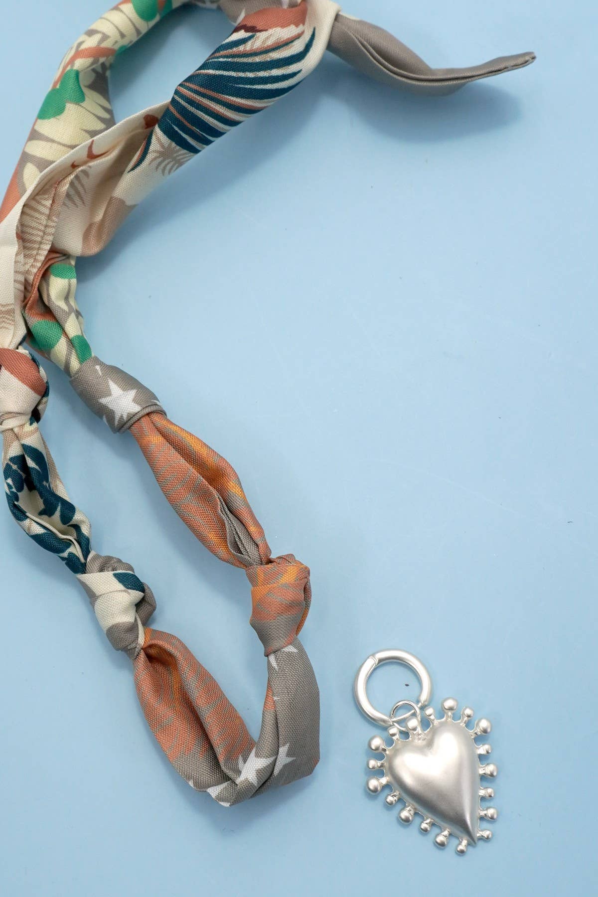 Handmade Scarf Charm Necklace