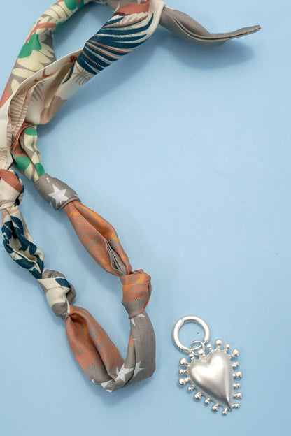 Handmade Scarf Charm Necklace