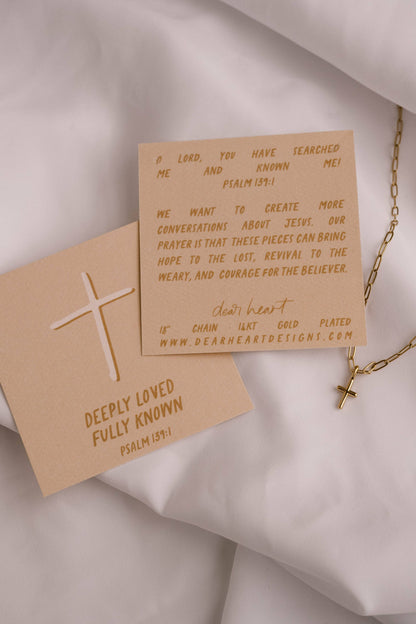 Deeply Loved Charm Necklace