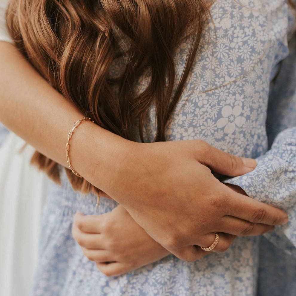 Madeline Gold Filled Paperclip Bracelet